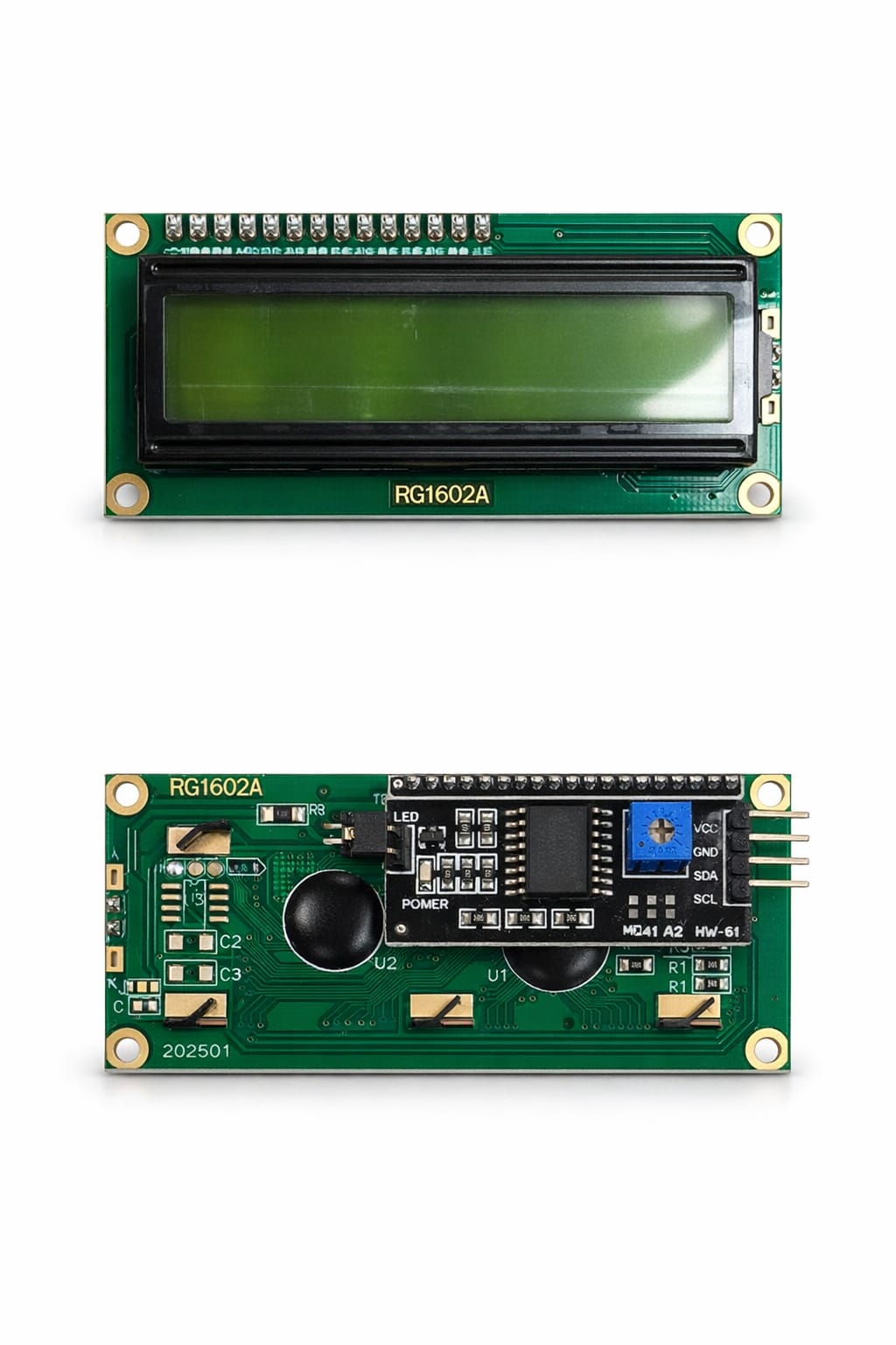 Moonkart 16x2 LCD with I2C (Soldered)