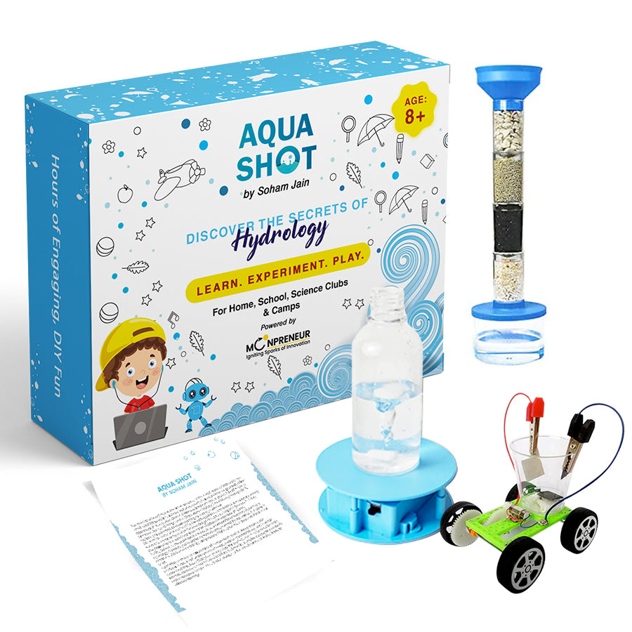 Aquashot Box - A Set of 3 DIY Water Science Toys - By Soham Jain