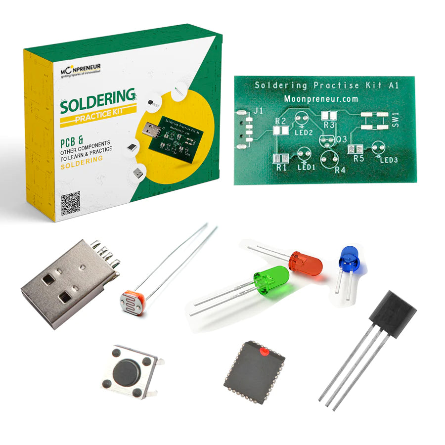 Soldering Practice Kit – Learn Soldering Skills with Moonshot Kit