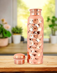 Moonovator Copper Water Bottle (Hexagonal Design)
