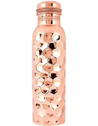 Moonovator Copper Water Bottle (Hexagonal Design)
